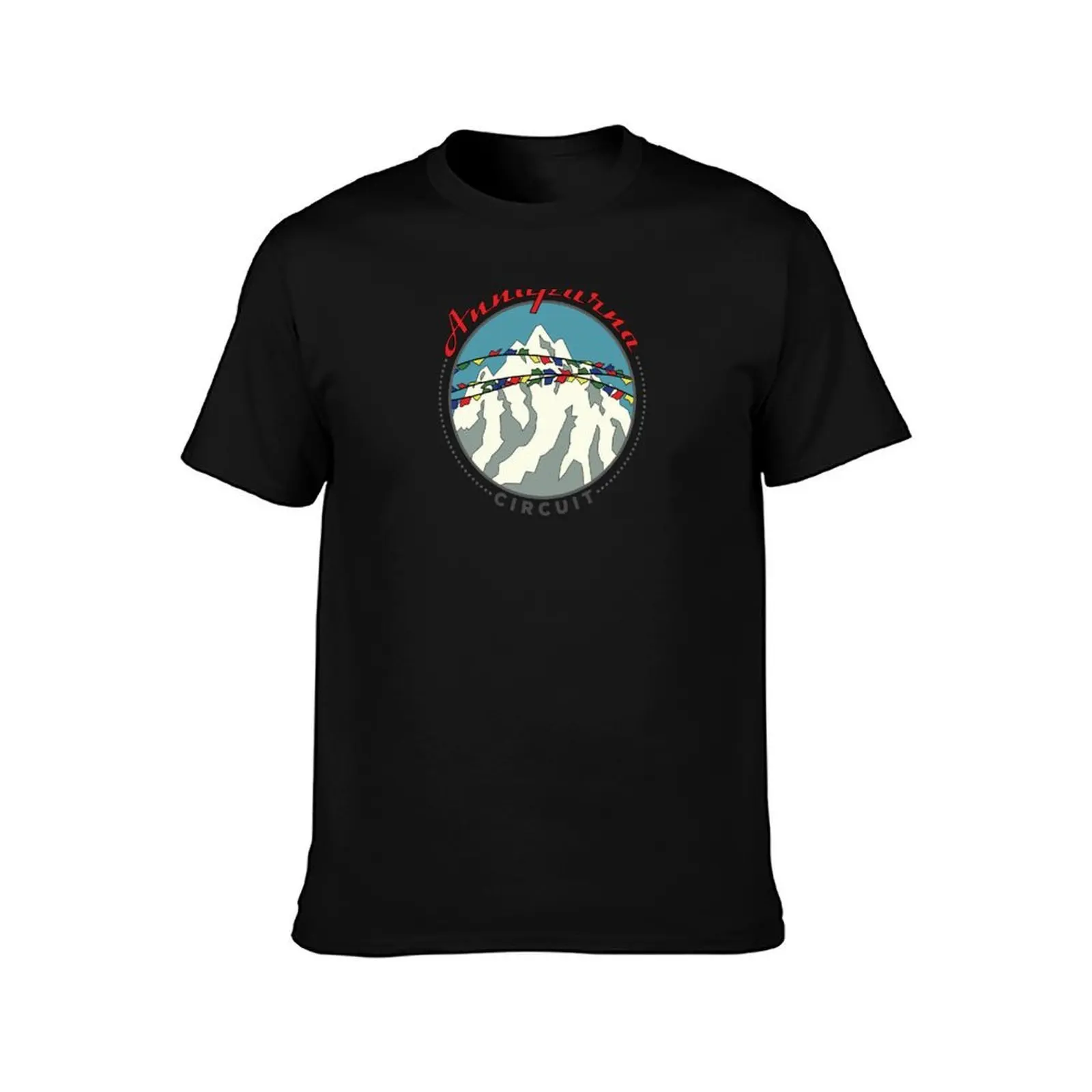 Annapurna Circuit Hiking - Nepal T-Shirt, Summer Casual Cotton Tee, Oversized Streetwear Tops, Vintage Graphic Print