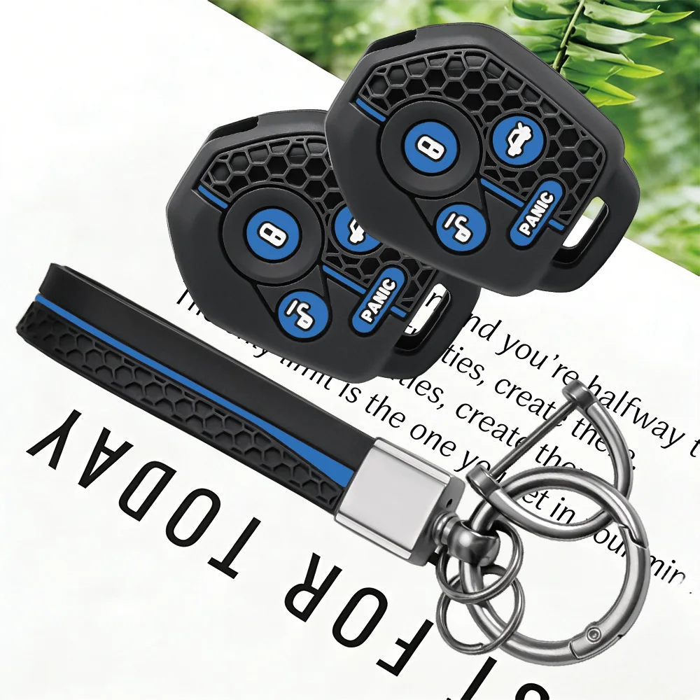 Shockproof Key Sleeve With Keychain for Subaru Crosstrek Forester Impreza Legacy Outback Tribeca WRX STI XV Crosst, Non-slip