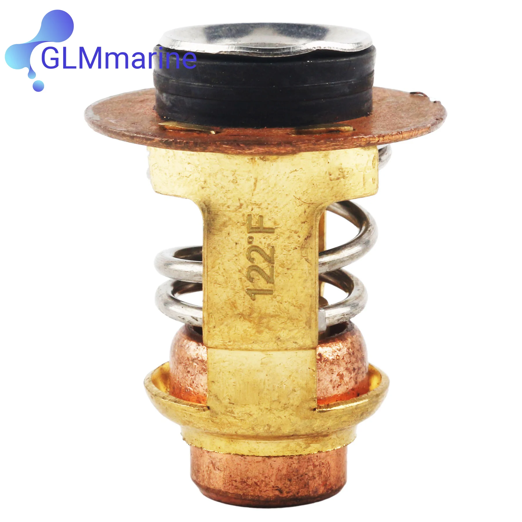 50°C 122°F Outboard Thermostat Kit W/ Gasket Fits for Yamaha Marine 2 Stroke 75 To 250 HP Replaces 6E5-12411-30 688-12411-00
