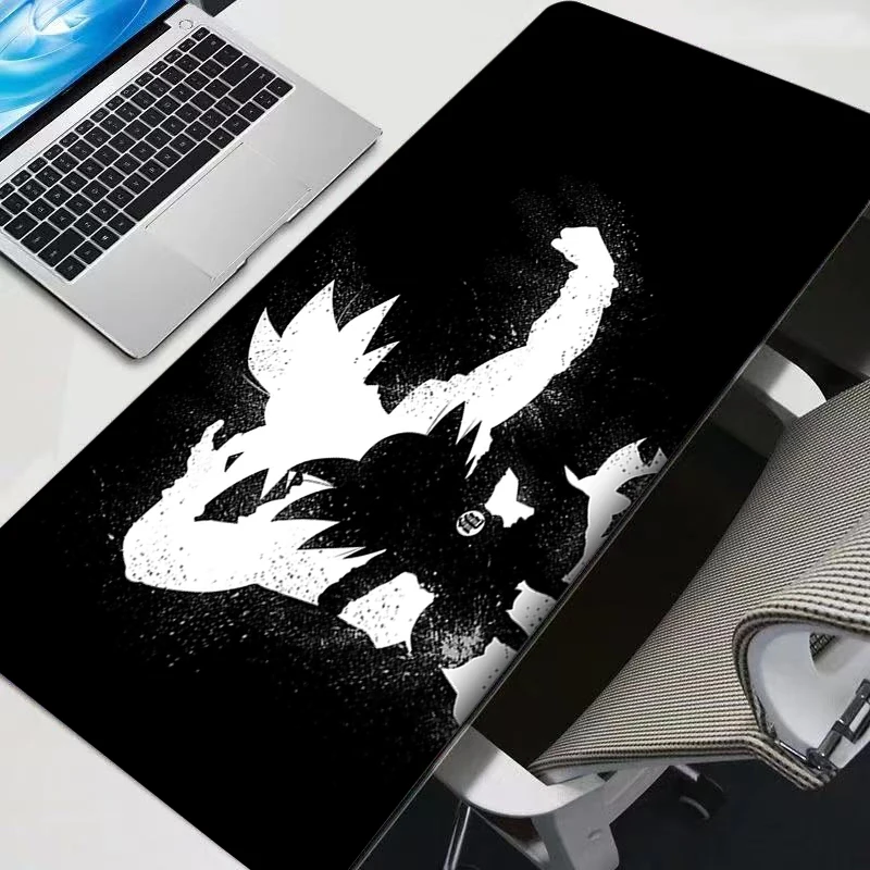 Tapis de souris Dragon Ball Son Goku Gamer, grand tapis de bureau XXL pour clavier et souris, tapis en caoutchouc pour ordinateur portable