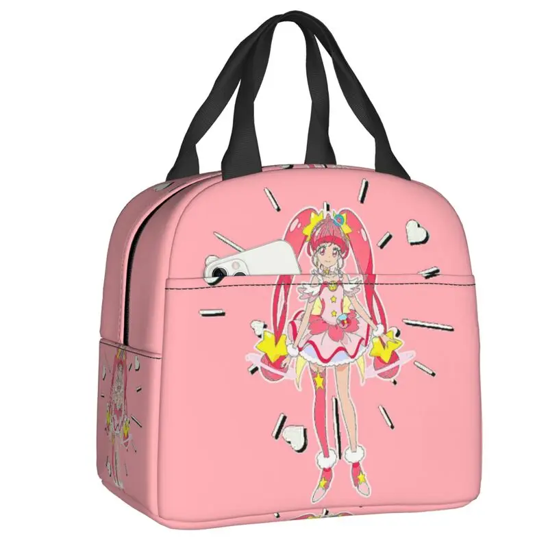 

Custom Pretty C-Cures Insulated Lunch Bag for Women Leakproof Sweet Angel Thermal Cooler Lunch Box Office Work School