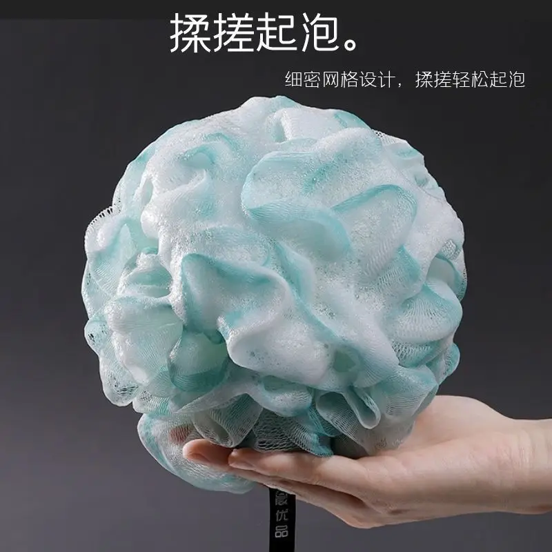 お風呂で背中をこするためのパールラブバスバブルウォッシュボール、お風呂用ボールは飛び散らない、柔らかいお風呂の花、バスフラワーボール