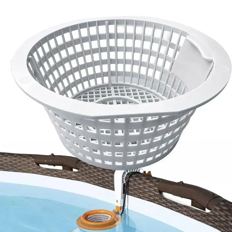 

Pool Filter Skimmer Replacement Pool Filter Basket Skimmer Resin Ground Pool Filter Basket High-Capacity UV-Resistant For Pool