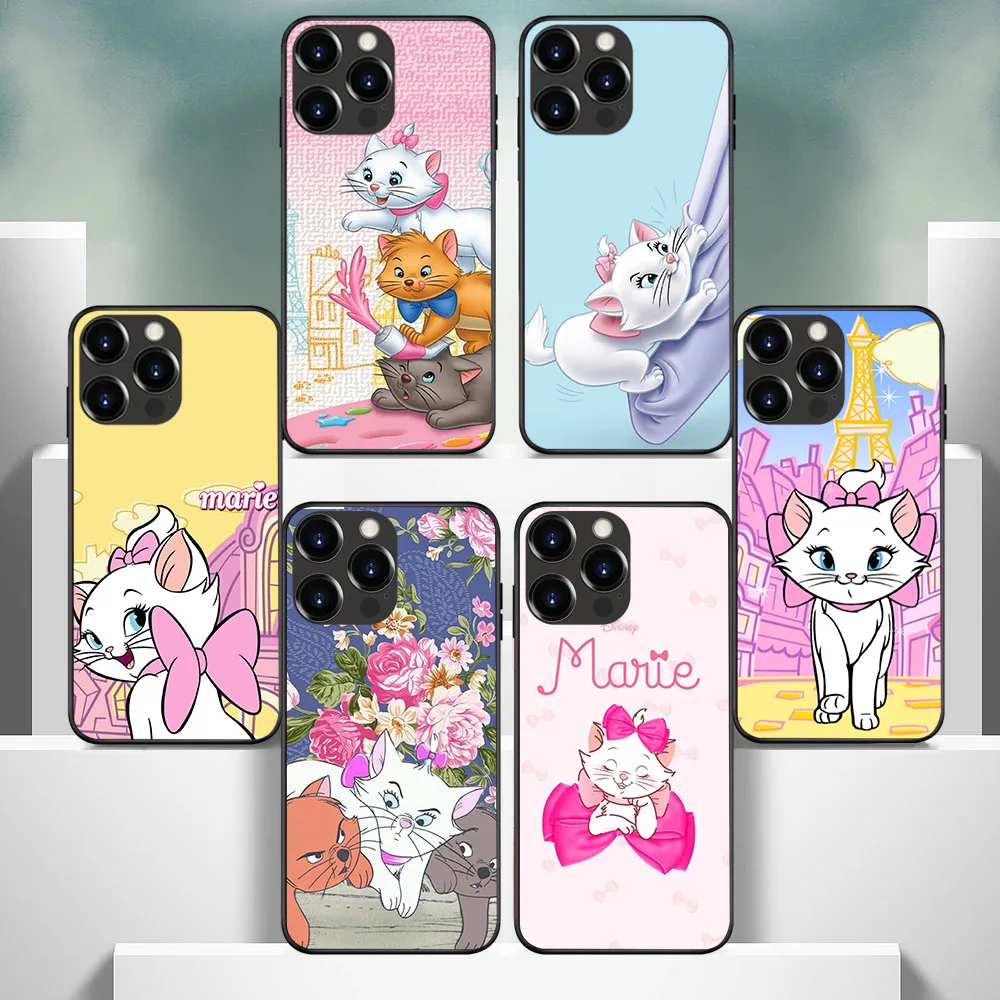 IT-16 Cartoon Marie Mary cat Soft Case for Xiaomi Redmi Note 9T 9 9S 10 10s S2 11 9C Power Pro Max Poco X3 NFC