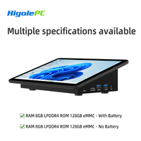 Brand new genuine Higole F10 10.1 inch 800*1280 IPS 5point touch mini PC Intel N5095 Win11 WiFi5 8G DDR4 128G SSD RJ-45 1000Mbps