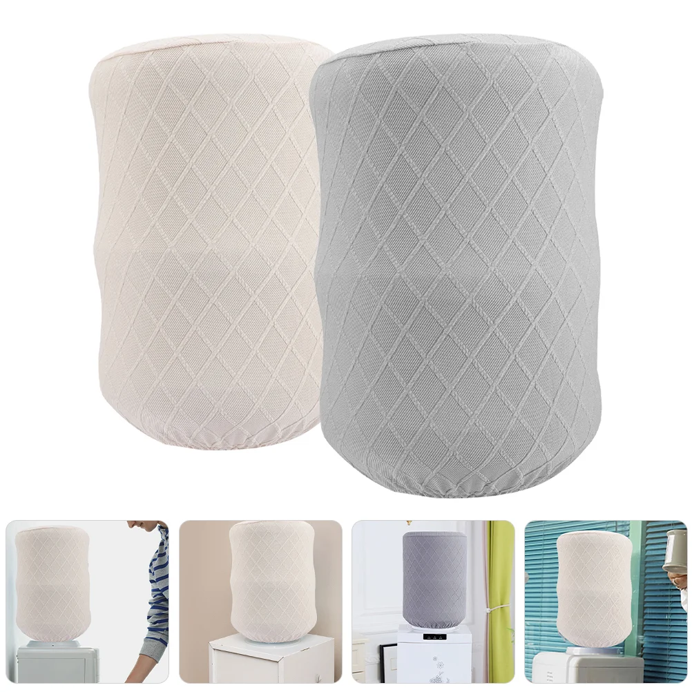 2 Pcs Collapsible Bucket Cover Water Cooler Reusable Barrel Elastic Cloth Buckets