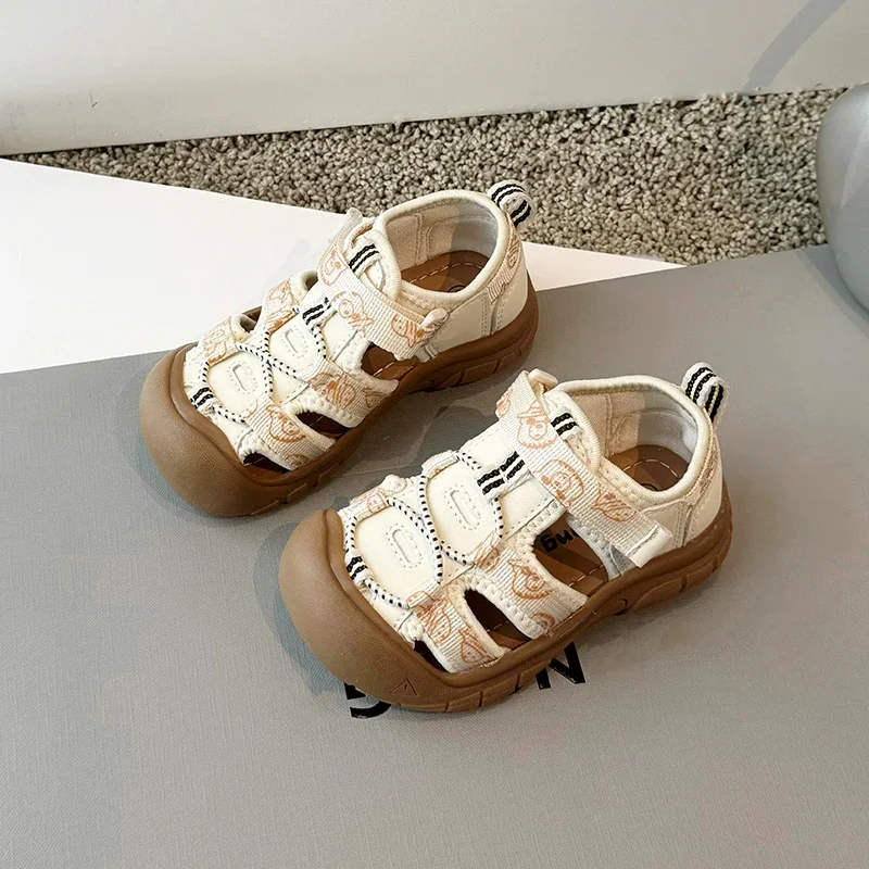 

New Children's Summer Beach Sandals Girls Size 21 To Size 30 Boys and Girls Sandals Children Summer School Sports Shoes