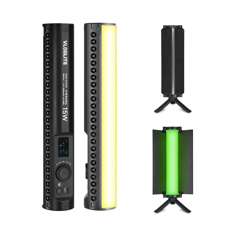 

Светодиодная RGB-лампа-стик с барndoорами и штативом для фотосъемки, цветная трубчатая лампа для студии, вечеринок и видео