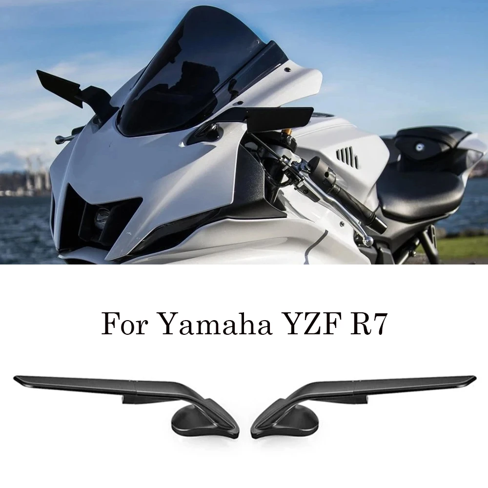 

For Yamaha YZFR7 Motorcycle Mirrors 2021 2022 Stealth Mirrors Sports Winglets Mirror R7 Accessories Wing Mirrors YZF R7 Mirrors