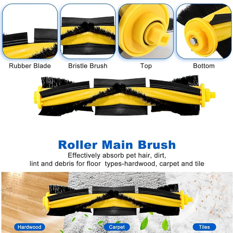 ABNG para ECOVACS Deebot Ozmo T8 T8 Aivi T8 + T8 AIVI + T8 MAX N8 Pro Plus/N8 Pro N8 + Plus N8 Pro + Kits de piezas de repuesto