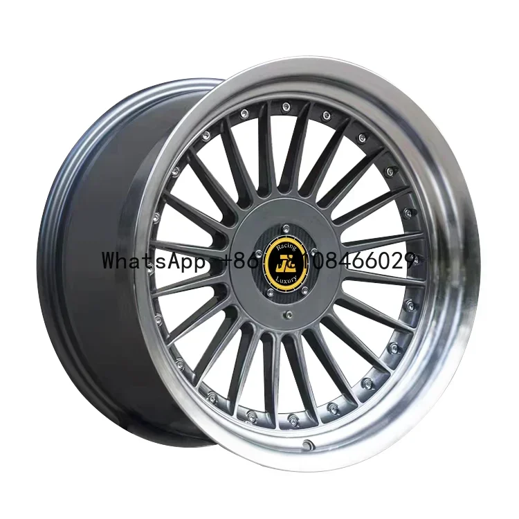 JZ42 custom forged alloy 2 piece 5x112 5x120 passenger car wheel for mercedes benz tesla model y benz e36