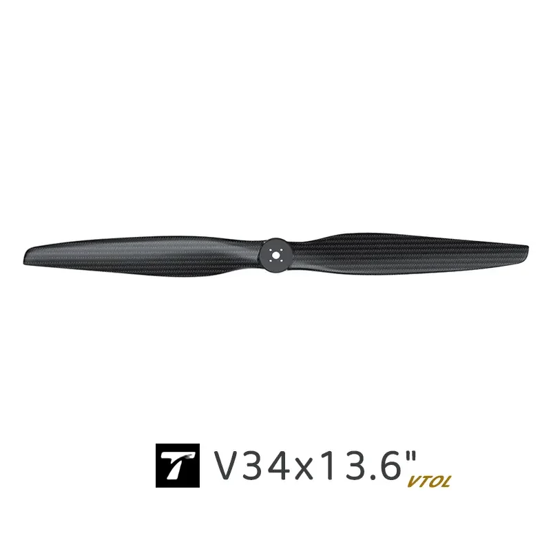 T-MOTOR V34*13.6 Carbon Fiber Propeller Compatible VL1035  Motor Fix Wing Multicopter Drones RC Accessory for UAV Applications