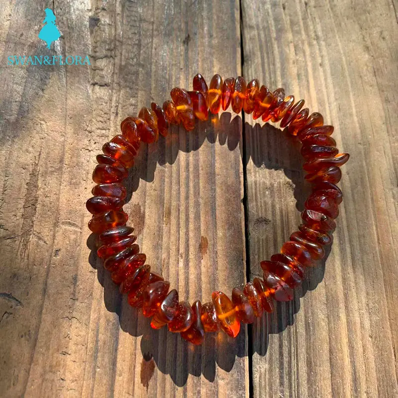 

100% natural baltic amber bracelet Jewelry Genuine Charm Bracelets Cute/Romantic Women