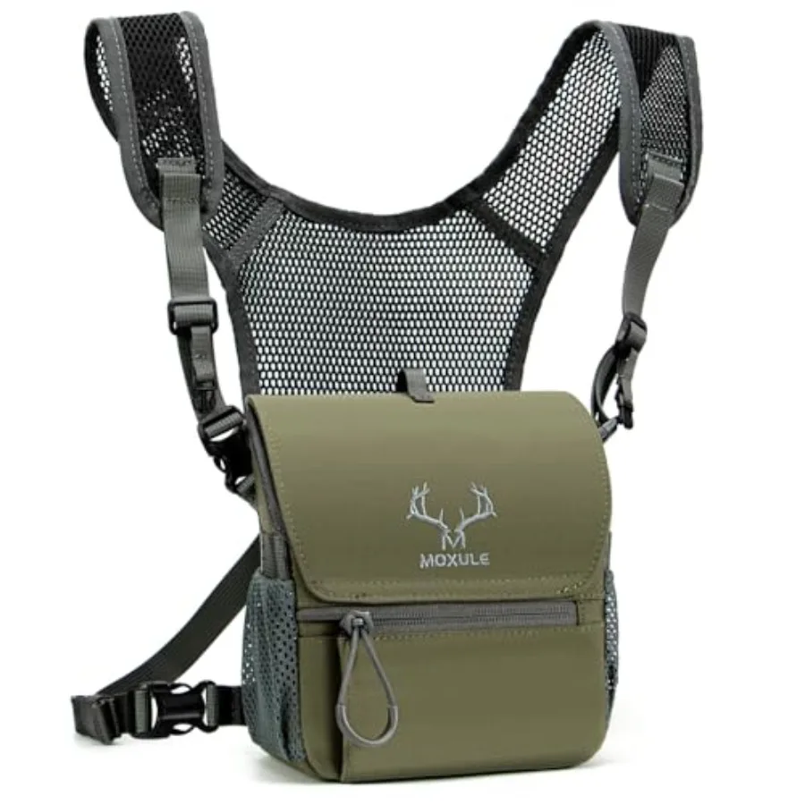 

Binocular Harness Chest Pack: Bino Case with Magnetic Lid and Rain Cover for Hunting - BINO Lite
