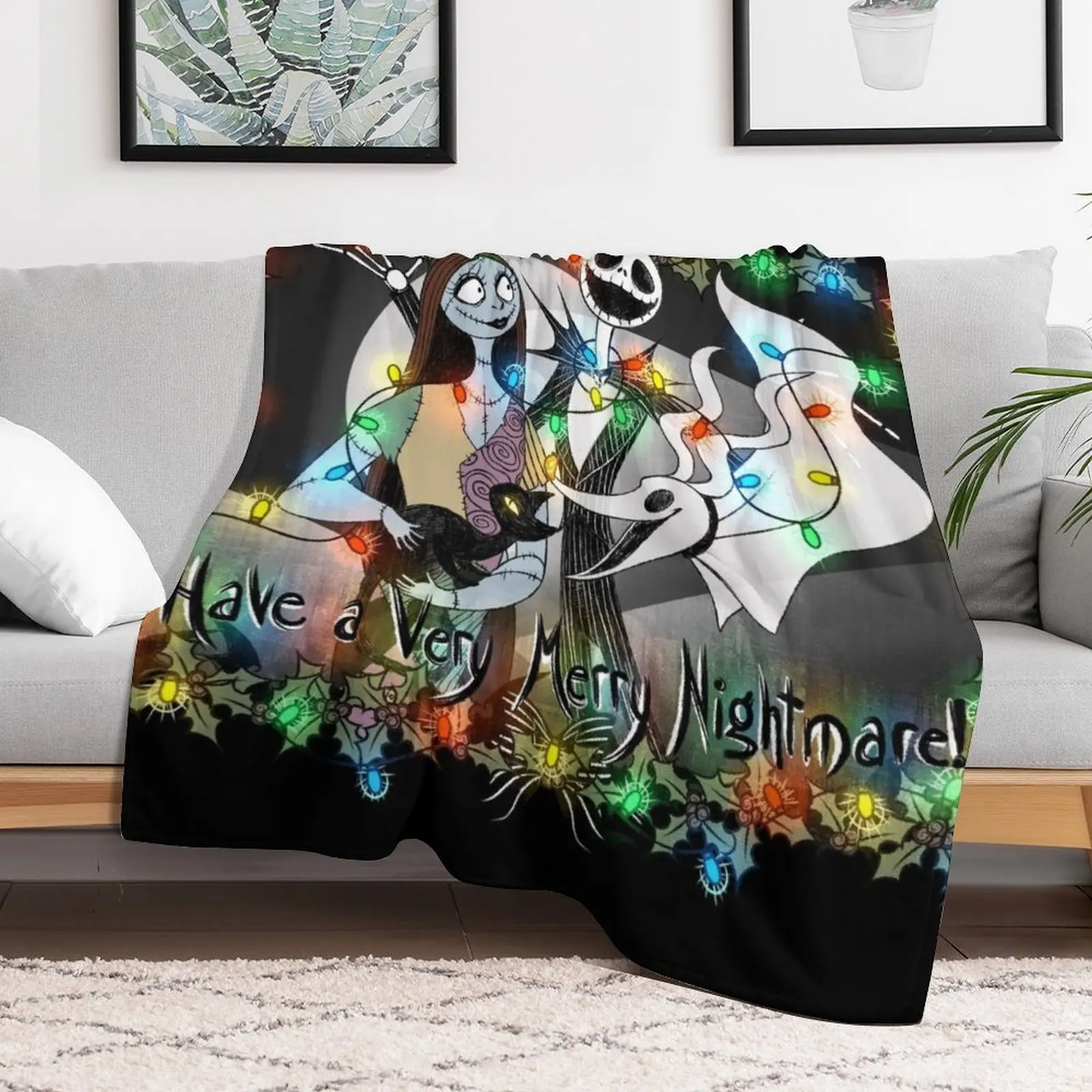 Have a Very Merry Nightmare Throw Blanket