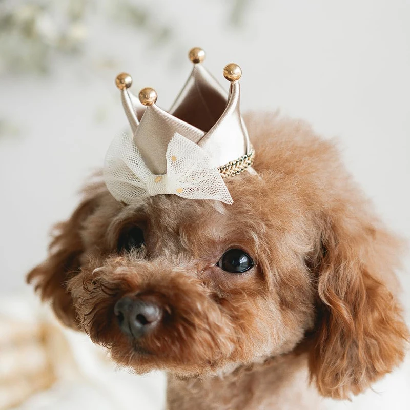 Cute Lace Princess Crown Dog Cat Pet Hair Clip Wedding Birthday Party Photography Decoration Pet Supplies Gift For Kitty Puppy