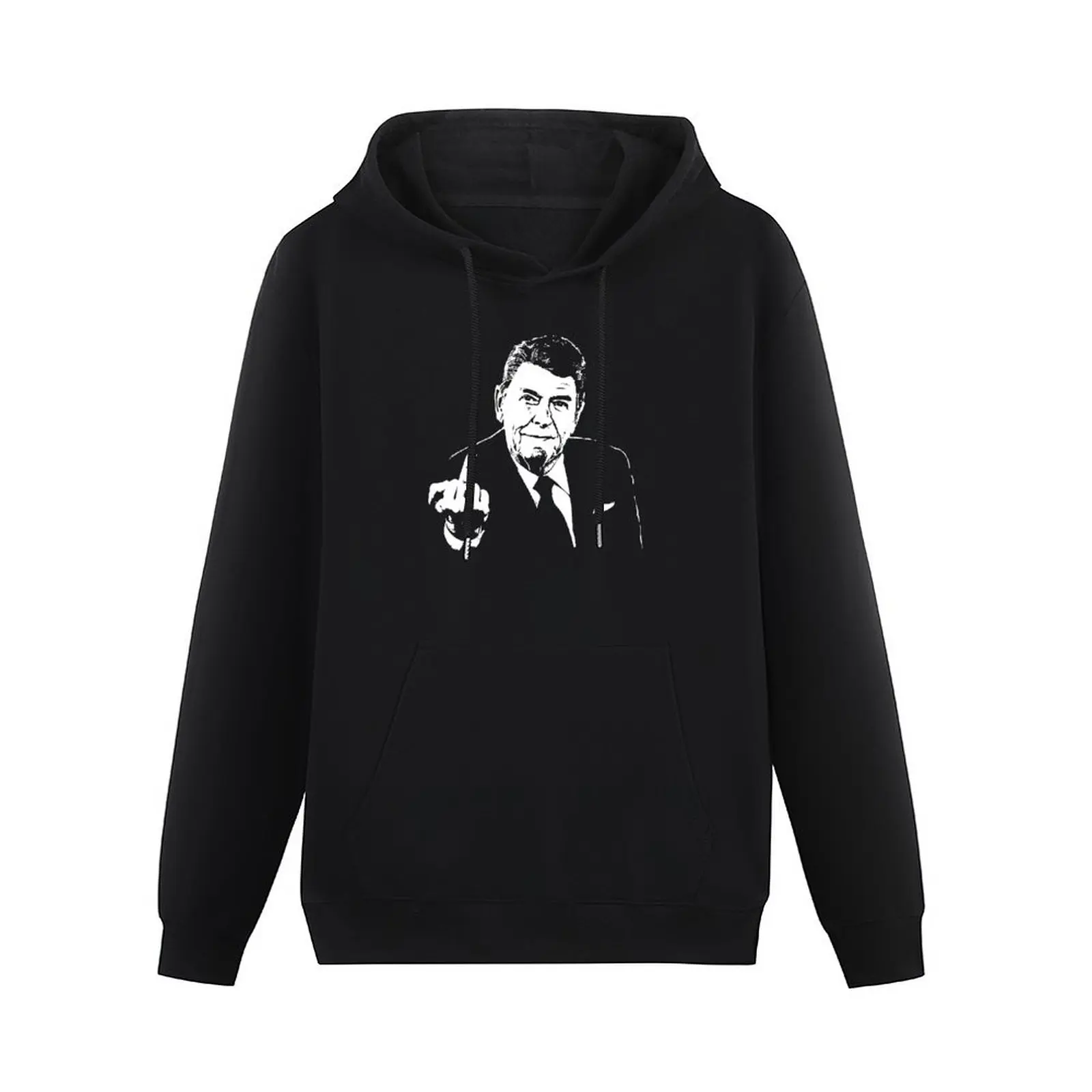 Ronald Reagan Middle Finger Pullover Hoodie mens clothes fashion men men's clothes winter clothes hoodie streetwear