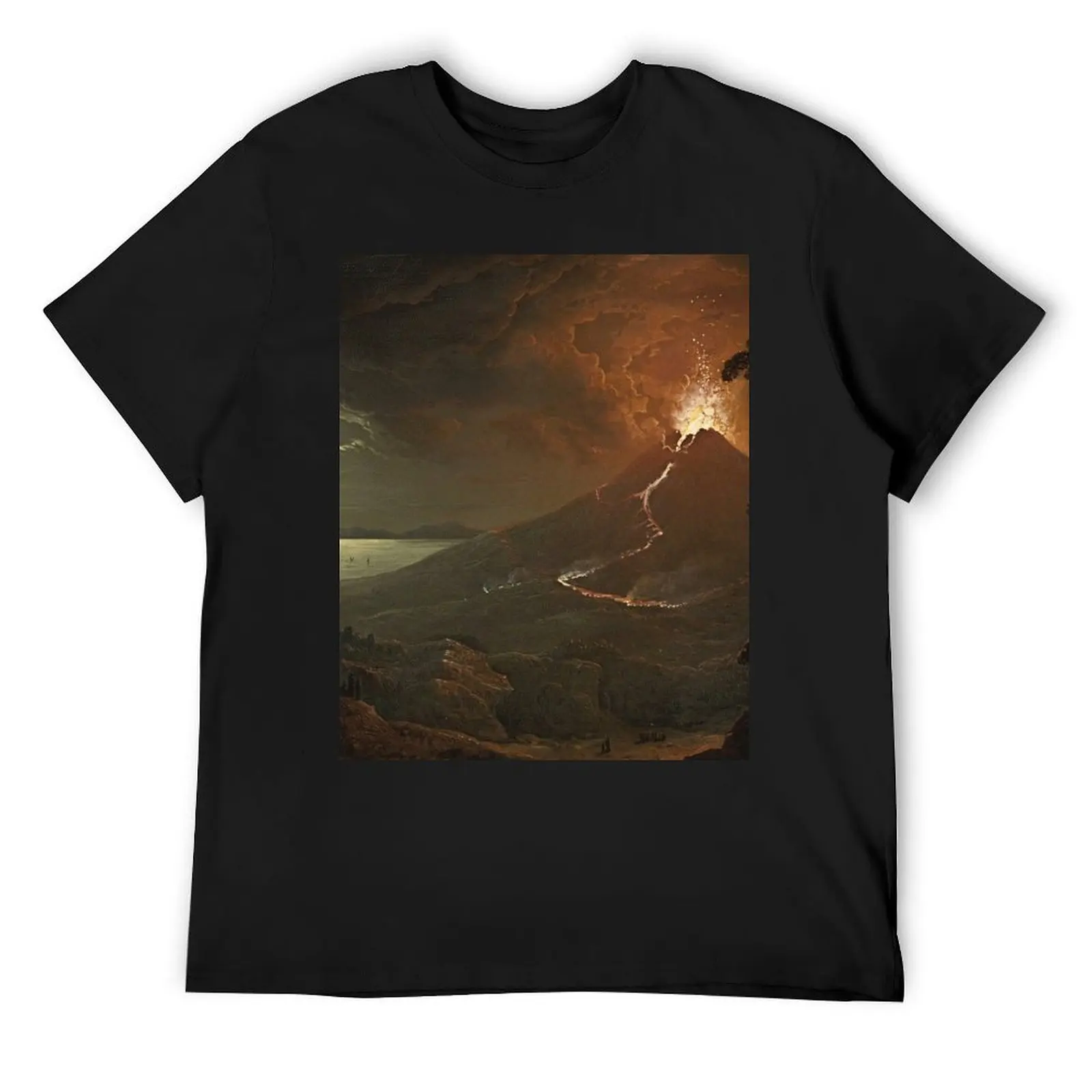 The Eruption of Vesuvius, by Sebastian Pether T-Shirt cotton graphic tees oversized t shirt mens t shirts top quality