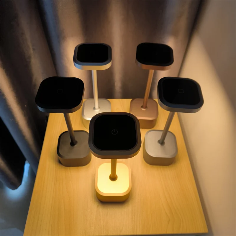 New Luxury Aluminium LED Cordless Table Lamp With Usb Rechargeable 5200ma Battery For Hotel Ktv Bar Restaurant