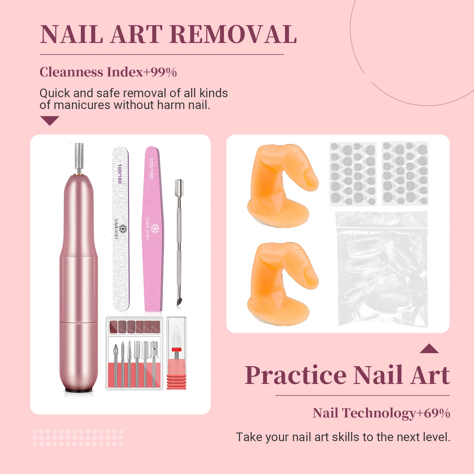 Saviland Acryl Nagelset Acryl Poeder En Vloeistof Met Nagelboor Acryl Borstelgel Nagellak Heldere Nagels Tips Nail Art Tool