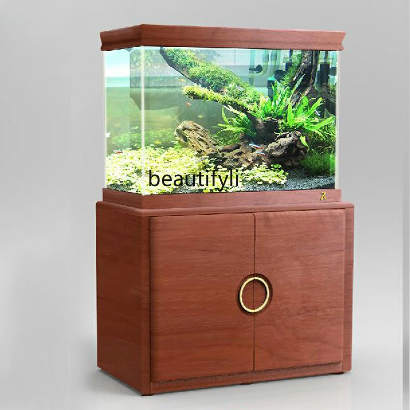 

Creative Fish Tank Aquarium Living Room Small Household Lazy Change Water Ecological Super White Tank Simple Modern