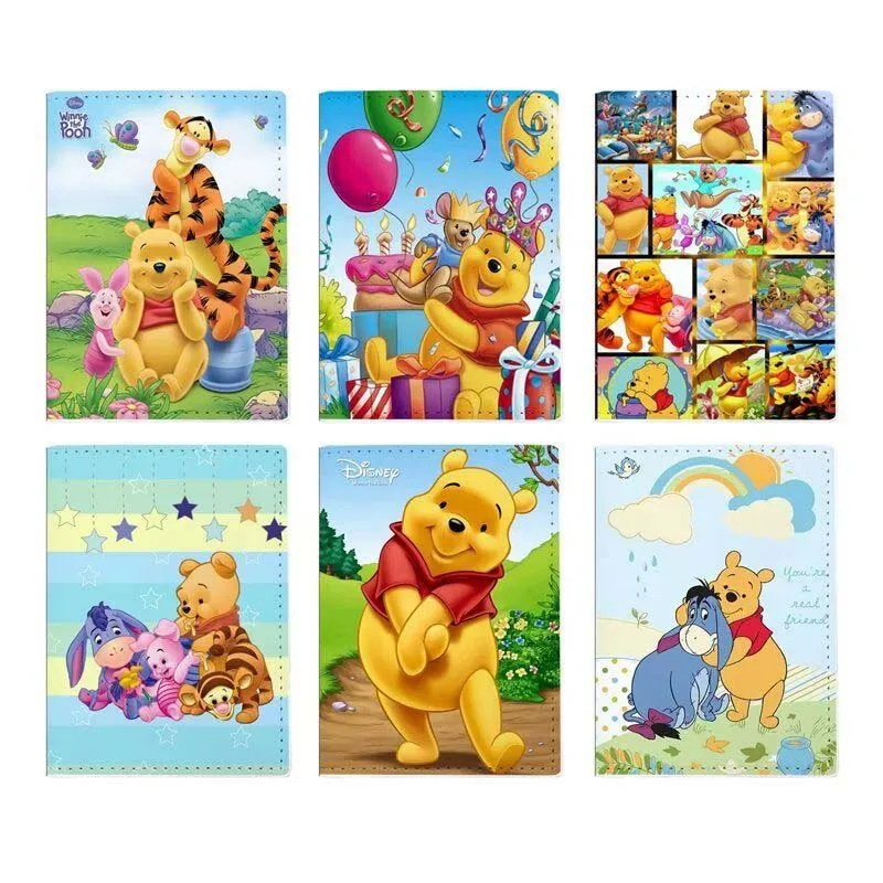 2023 New Winnie Bear accessori da viaggio porta passaporto porta carte d\'identità Unisex in pelle PU regali Super carini per matrimoni