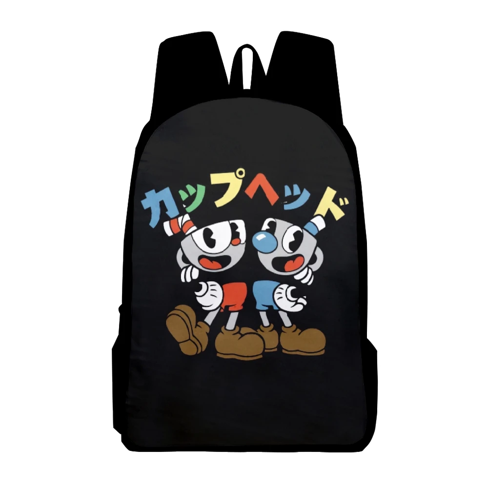 

The Cuphead Show Anime Backpack School Bag Adult Kids Bags Unisex Backpack 2023 Casual Style Daypack Harajuku Bags