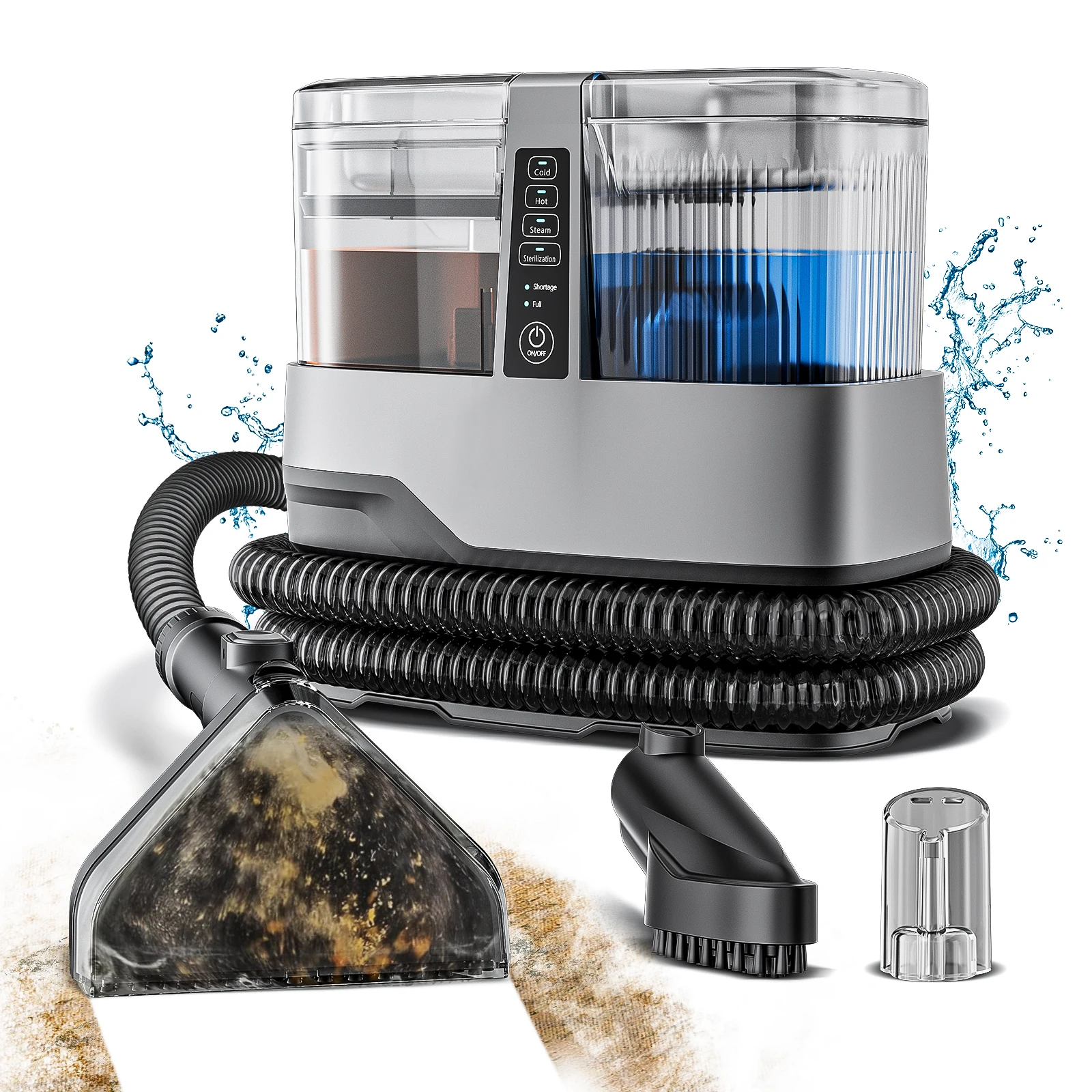 

Homeuse Intelligent Fabric Deep Cleaning Steam Cleaner High-Temperature Suction Washing Integrated for Sofa and Carpet Cleaning