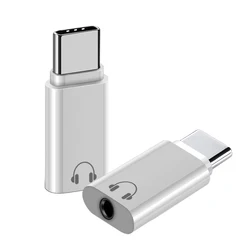 Type-C Adapter Male Type C to Female 3.5mm Adapter For Xiaomi Huawei Honour 3.55mm Wired Earphone Adapter Support OTG