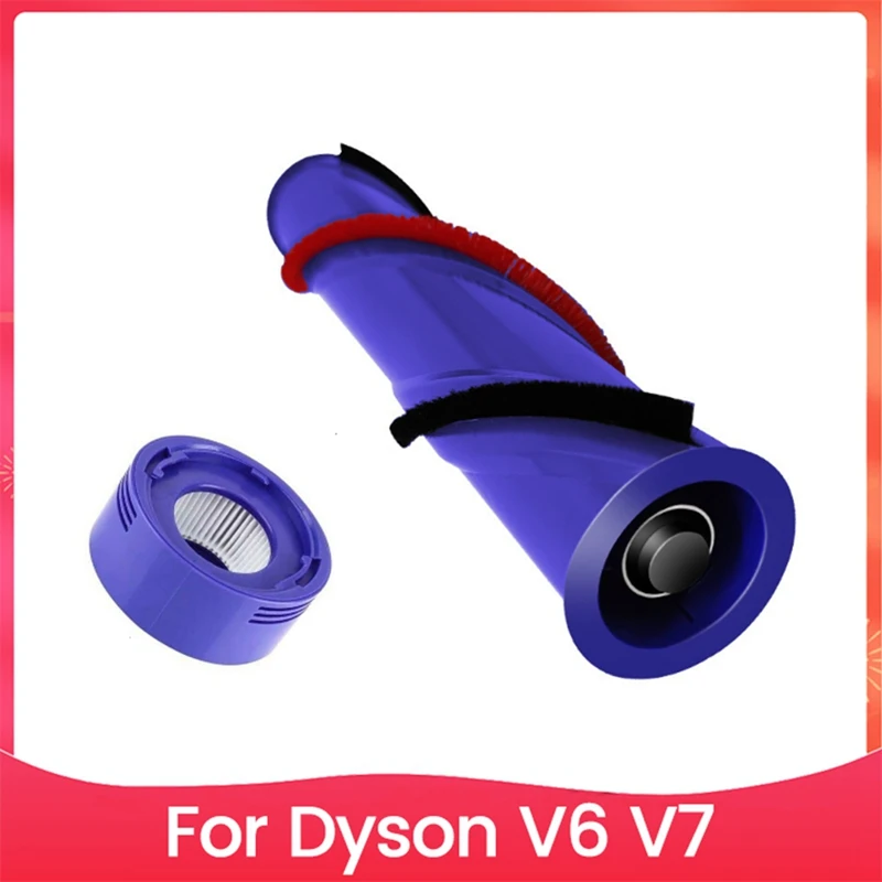 

Комплекты фильтров двигателя с роликовой щеткой для пылесоса Dyson V6 V7, аксессуары, моторизованная щетка для пола с прямым приводом