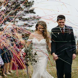 1/2/5Pack Throw Streamers Poppers Colorful Hand Throw Confetti Poppers No Mess Paper Crackers for Birthday Wedding Party Supplie