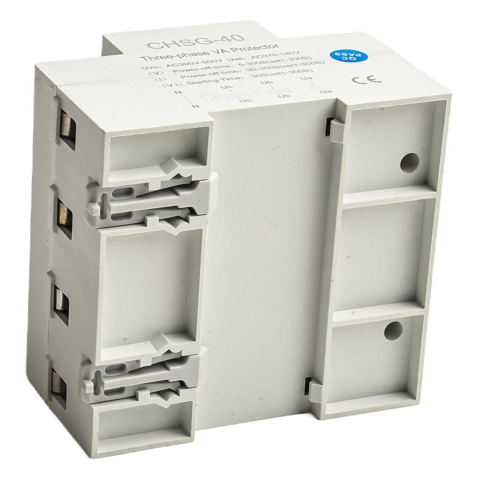 

1set 3-Phase Digital Over And Under Voltage Relay Current Limiter Adjustable Protect 91mm*50mm*90mm Electrical Equipment