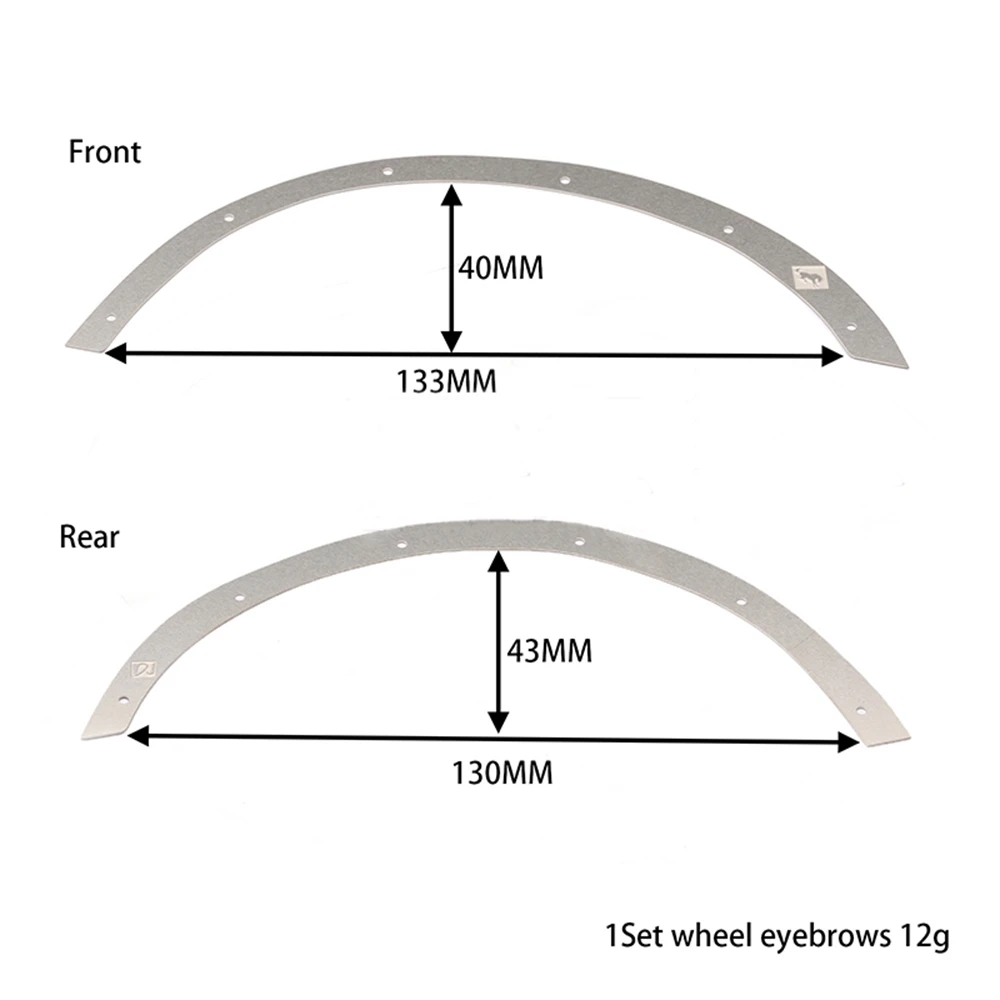 

Metal Body Shell Wheel Eyebrow Side Guard For TRAXXAS TRX4 Bronco 2021 1/10 RC Crawler Car Upgrade Parts