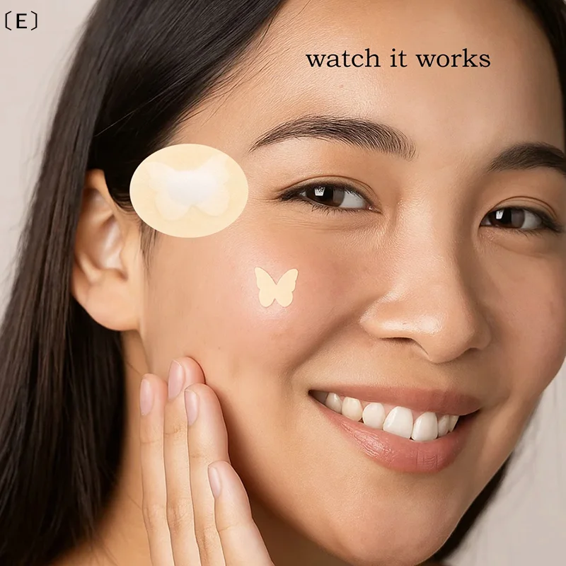 〔E〕120 360PCS Adesivos para Acne em Forma de Borboleta 01mm Finos para Cobertura de Manchas Tratamento de Espinhas Cuidados com a Pele〔Winter5〕