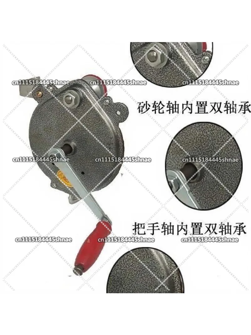 Hand grinding wheel machine, non-electric desktop 6-inch knife sharpener, hand grinding wheel grinder