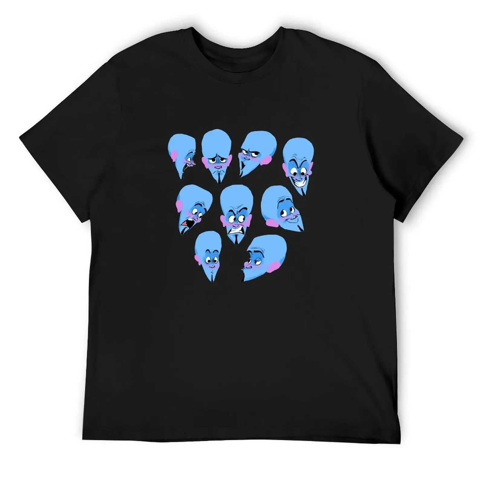 

Super intelligent blue lock pattern T-shirt, fun men's 100% pure cotton 2D T-shirt