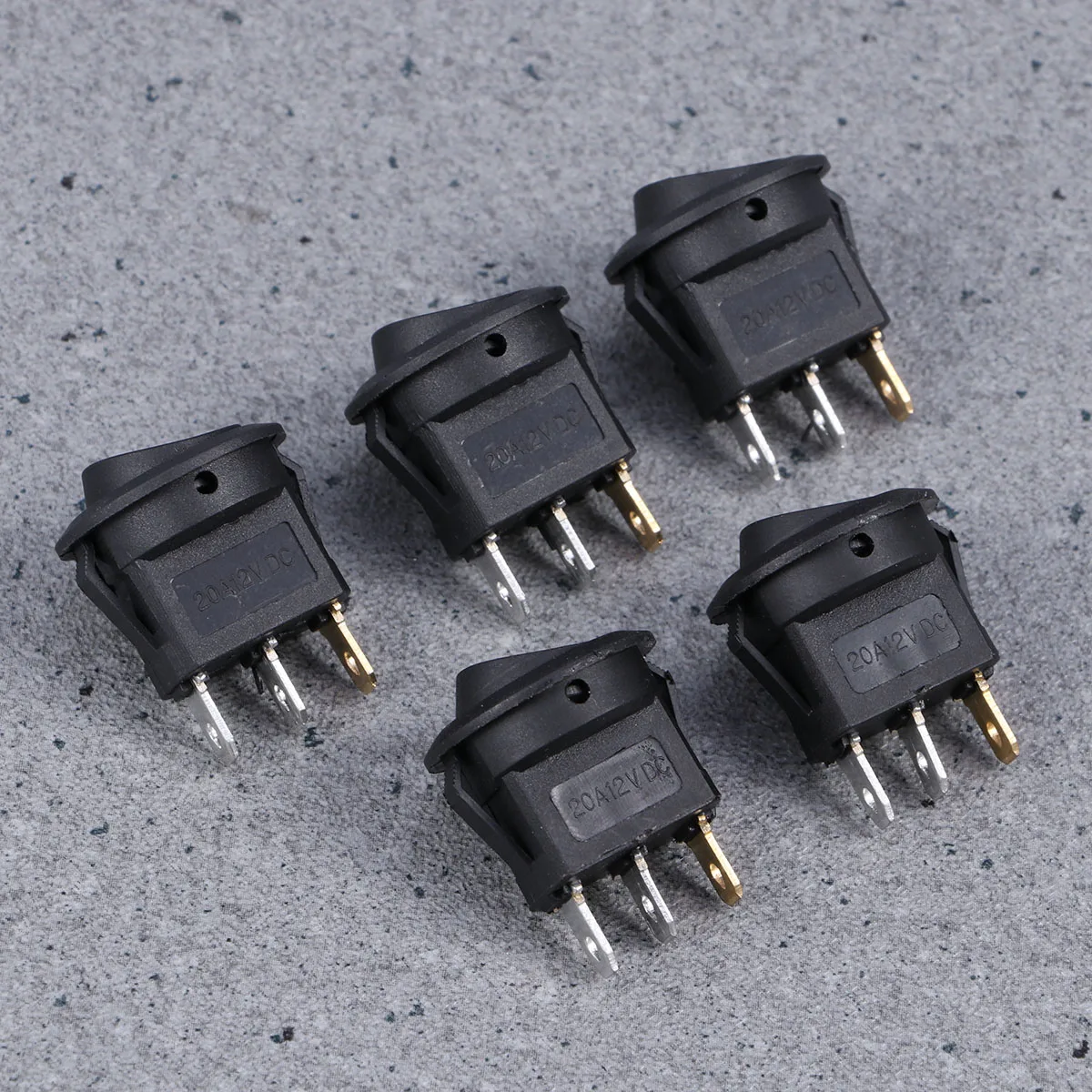

5pcs 12V LED Reset Switch Button 3Pin Push ON Release OFF for Motorcycle Car Boat Headlights Fog Lamps Work Lamp