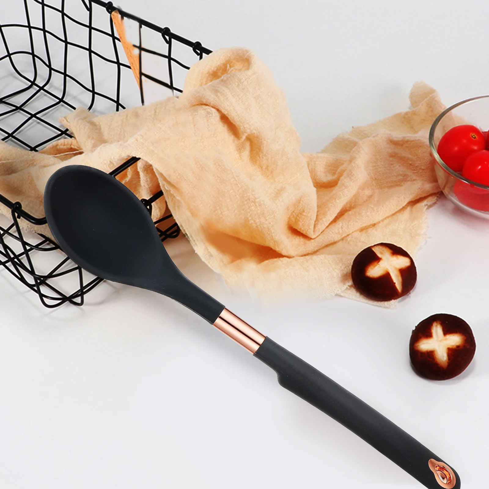 

1Set Cooking Spatula and Spoon Silicone Kitchen Tool Practical Non-Stick Cooking Utensils for Home Restaurant Use