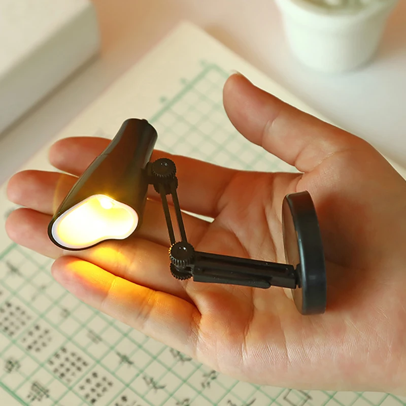 Creative Mini Luminous Desk Lamp Folding 360° Rotating LED Light Reading Lighting Toys Children Learning Luminous Toys