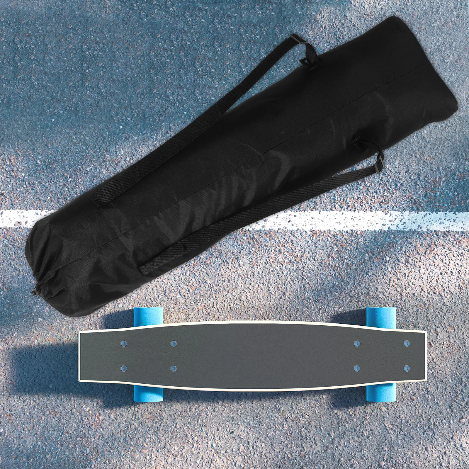 Oxford Cloth Skateboard Bag Waterproof Foldable Longboard Storage Backpack For Men Paddleboard Travel Outdoor Camping Gear