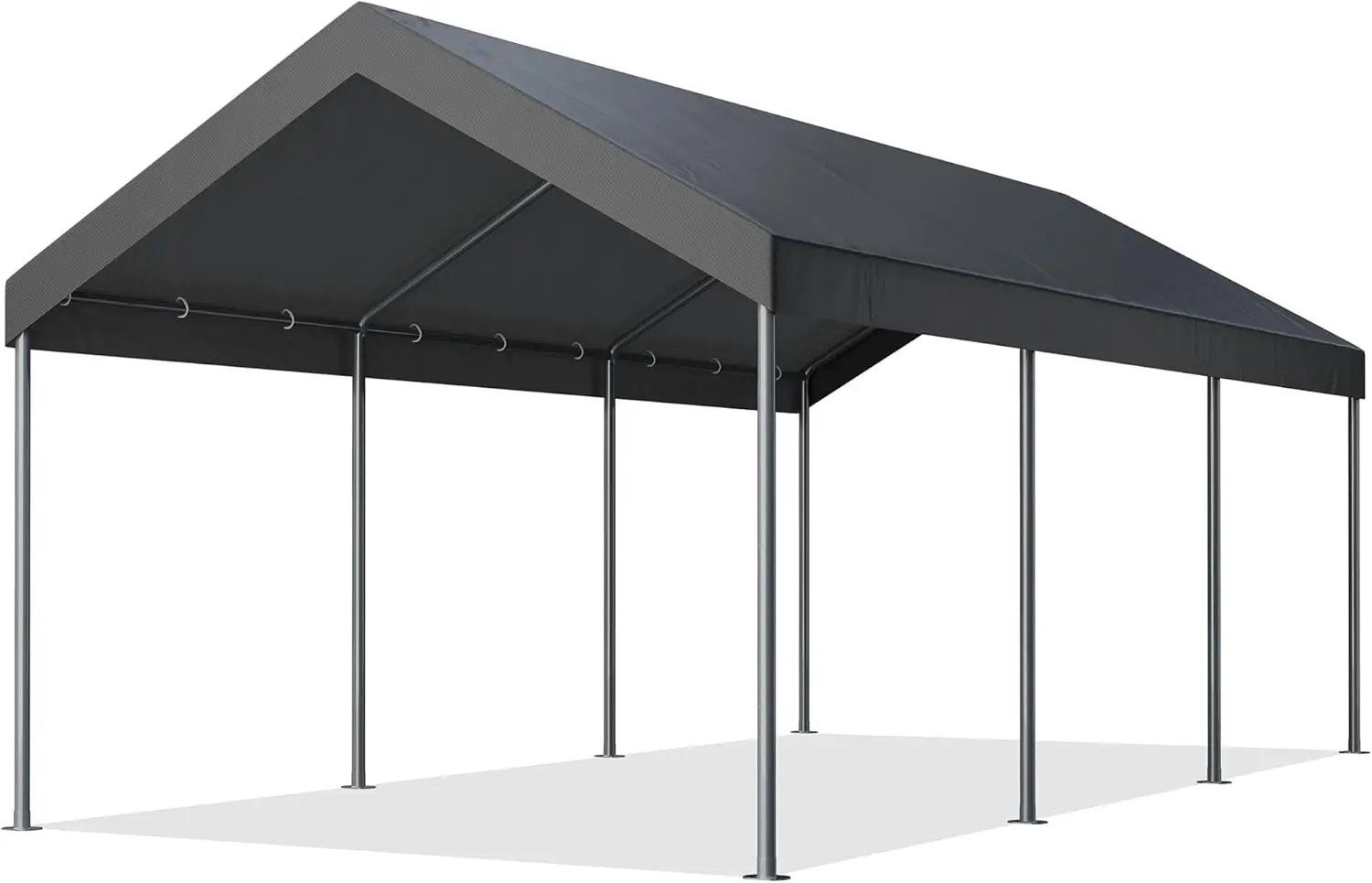 

Автомобильный навес Carport 10 x 20 футов для тяжелых условий эксплуатации со стальным каркасом с порошковым покрытием, портативный гараж для автомобиля, лодки, укрытия для вечеринки T