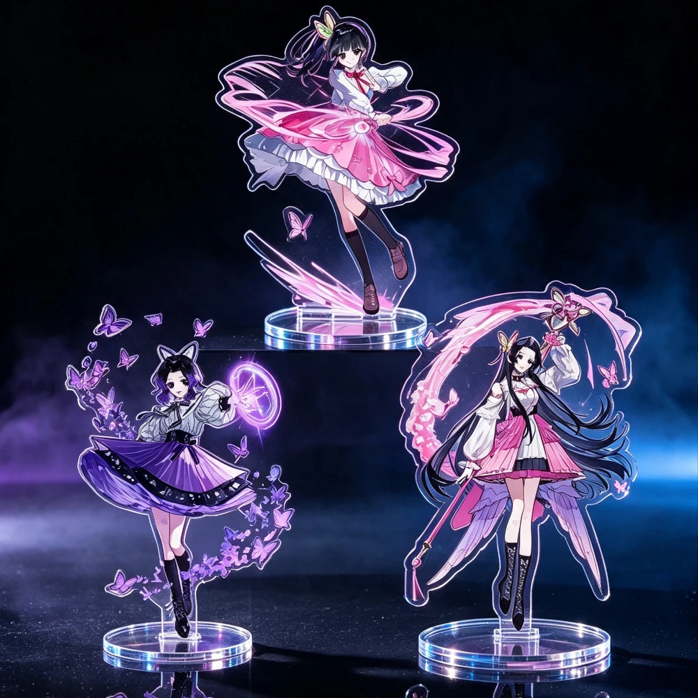Demon Slayer Handcrafted Acrylic Stand Kanao Kanae Shinobu Magical Girl Motif For Household Desktop Display Ornament view 2