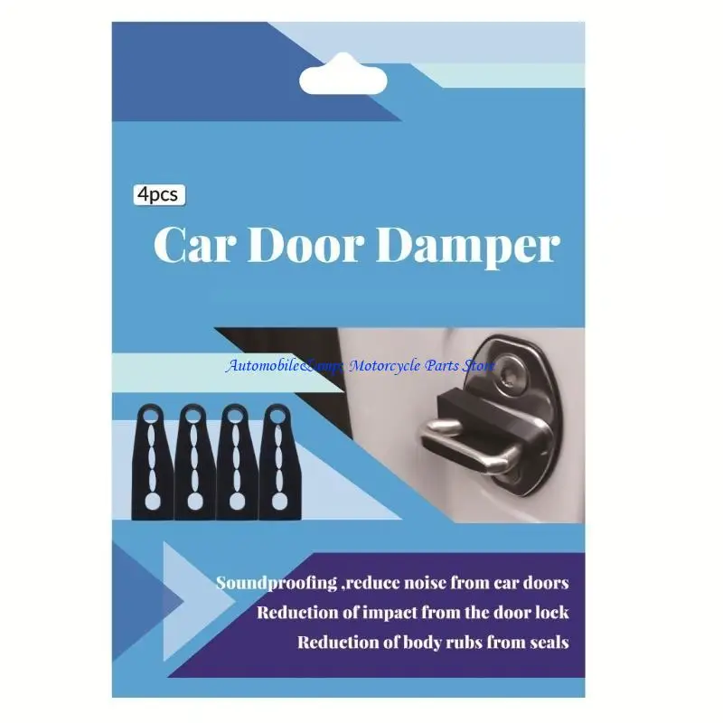 H7BD Car Door Lock Pad Pack of 4 Car Door Lock Silencing Pads Car Door Lock Cushions Noise Reducing Car Door Lock Pad set
