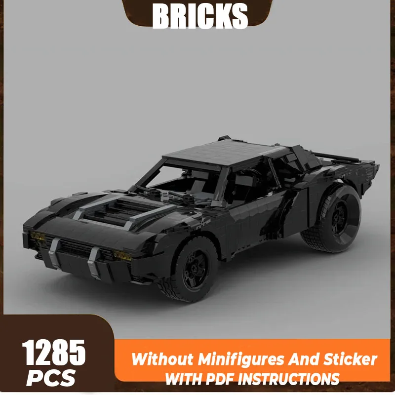 Moc Building Bricks Famous Movie Model UCS Bat Supercar 2022 Technology Modular Blocks Gifts Christmas Toys DIY Sets Assembly