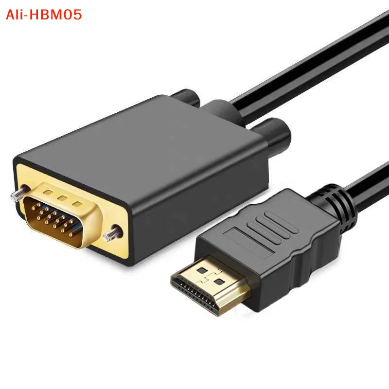 (HB05)1Pcs 1.8 Meters DP Male To VGA/DVI Cable Male Converter Gold-Plated Connector 1080p For Computer Desktop Laptop PC Monitor - view 3
