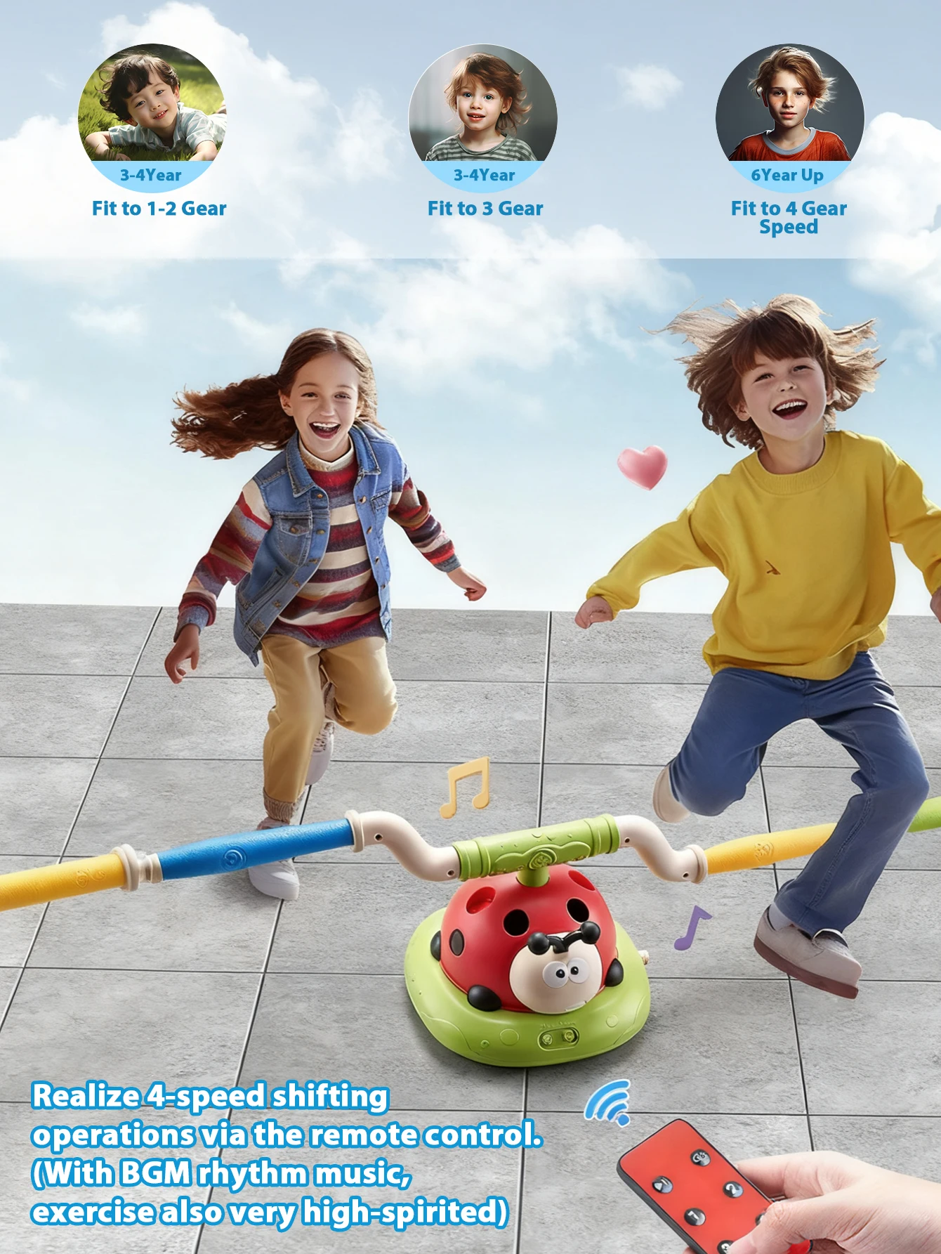 Juguetes Deportivos 3 en 1 para Niños, Cuerda para Saltar, Máquina de Saltar, Juego de Entrenamiento, Juguetes Educativos para Niños, Juegos en Interiores y Exteriores