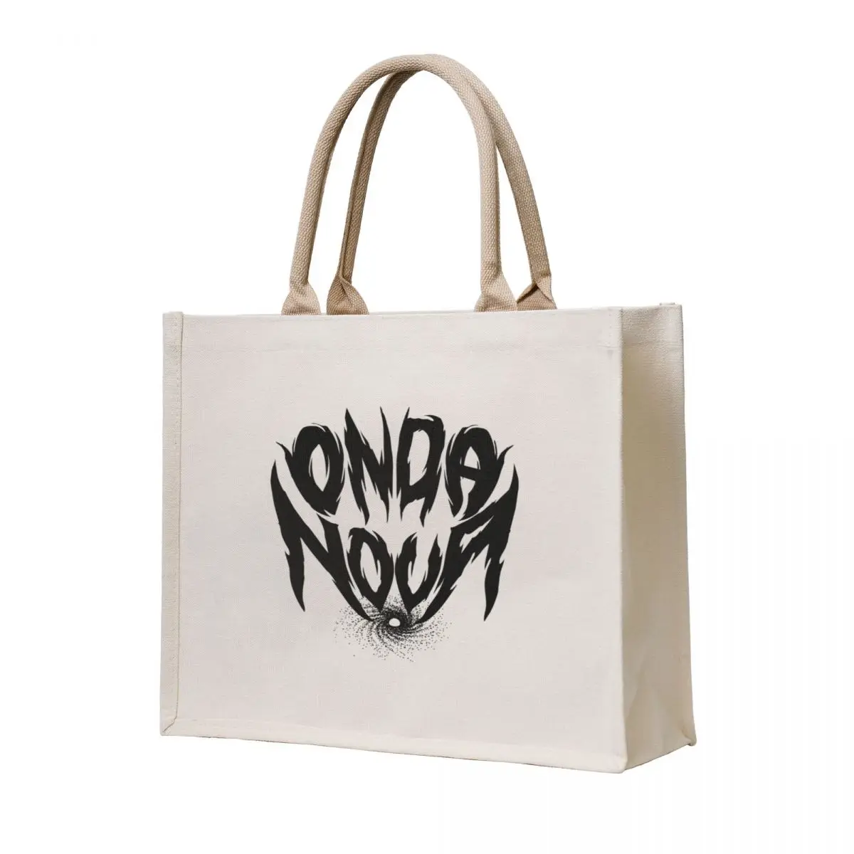 

Onda Nova Galaxy Logo Black Tote Bag tote bags cloth bags eco bag folding women bag