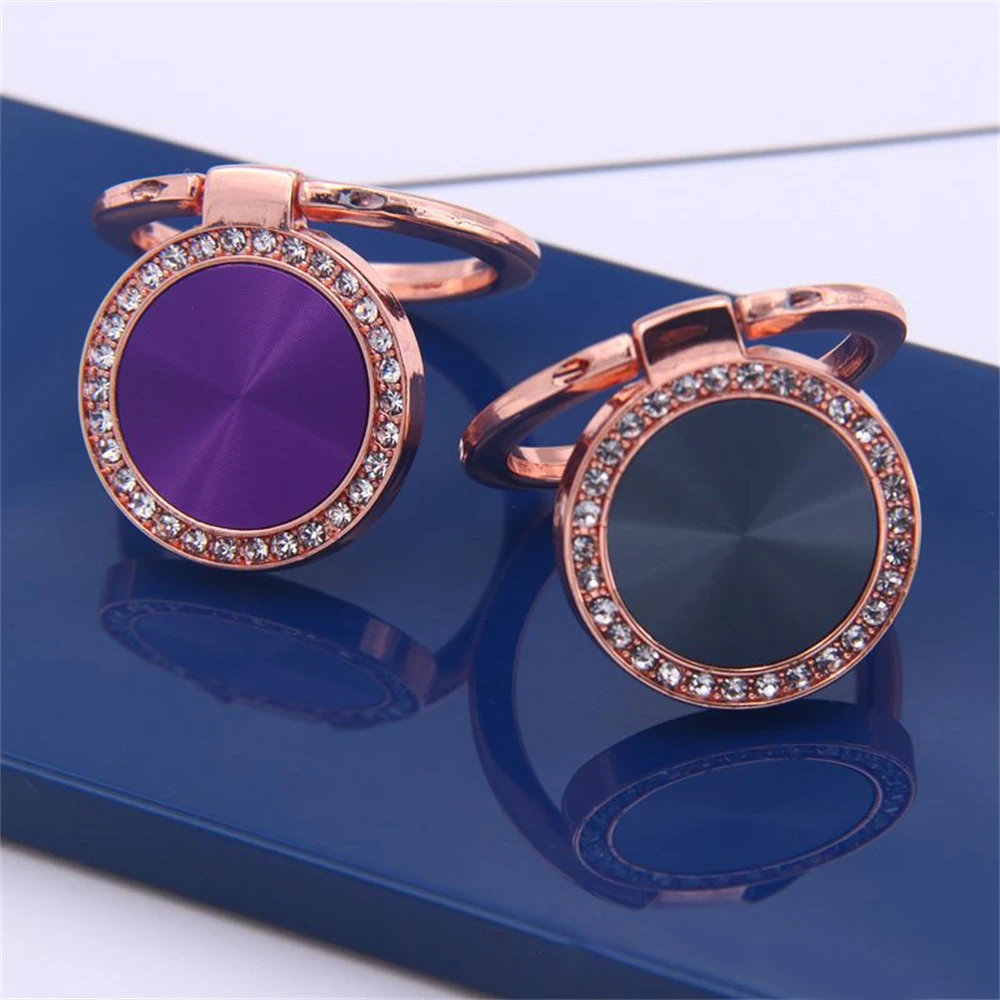 1~10PCS Luxury 360 Degree Universal Finger Ring Phone Holder Smartphone Magnet Metal Spin Rotatable Socket for Magnetic