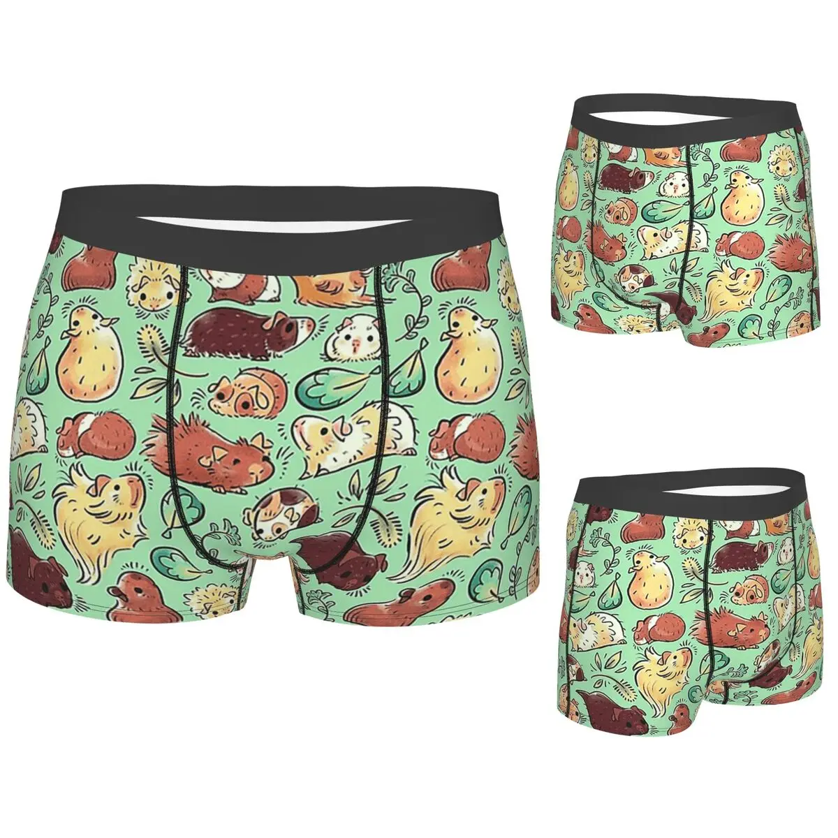 

Boxer Underpants Shorts Guinea Pig Huddle Panties Male Soft Underwear for Homme Man Boyfriend Gift