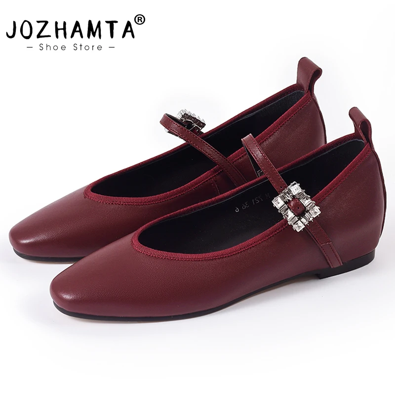 zhamta-ballerines-classiques-en-cuir-veritable-pour-femmes-chaussures-plates-decontractees-taille-34-40-robe-de-ballerine-avec-chaine